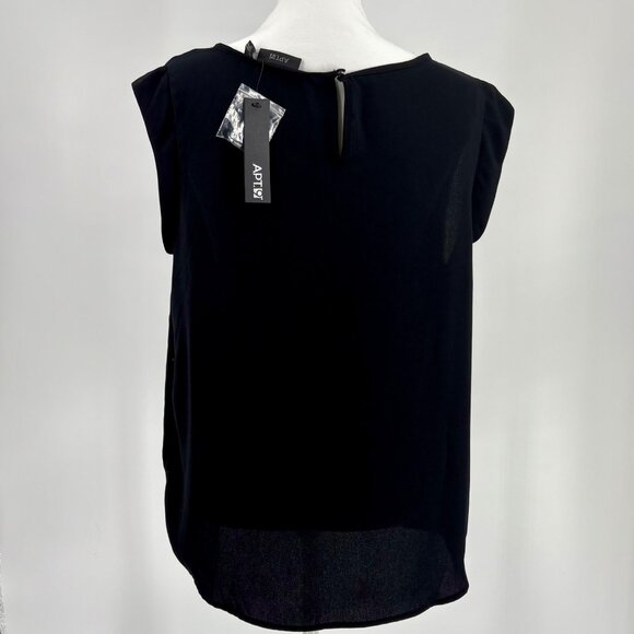 NWT Apt. 9 Womens Black Sleeveless Top With Rhinestone Detail  Size L - Picture 3 of 10
